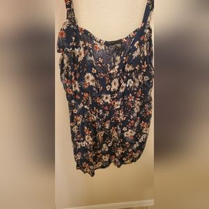 Blue Floral Tank